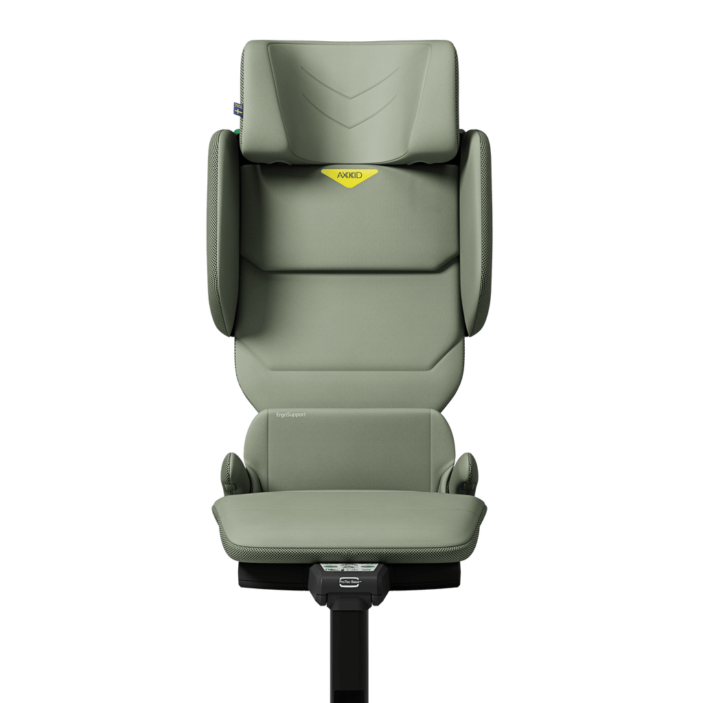 Axkid UP High Back Belt-Positioning Booster Car Seat - Nordic Bloom Green