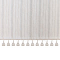 Faldón para cuna con flecos estilo boho natural