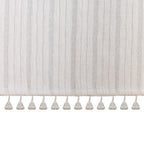 Faldón para cuna con flecos estilo boho natural