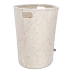 Felt Laundry Hamper - White