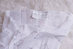 Hedgehog Soft Black Muslin Swaddle Blanket, Premium Cotton