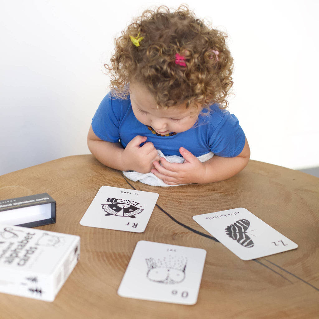 Woodland Alphabet Cards - ABC Learning Preschool Flash Cards