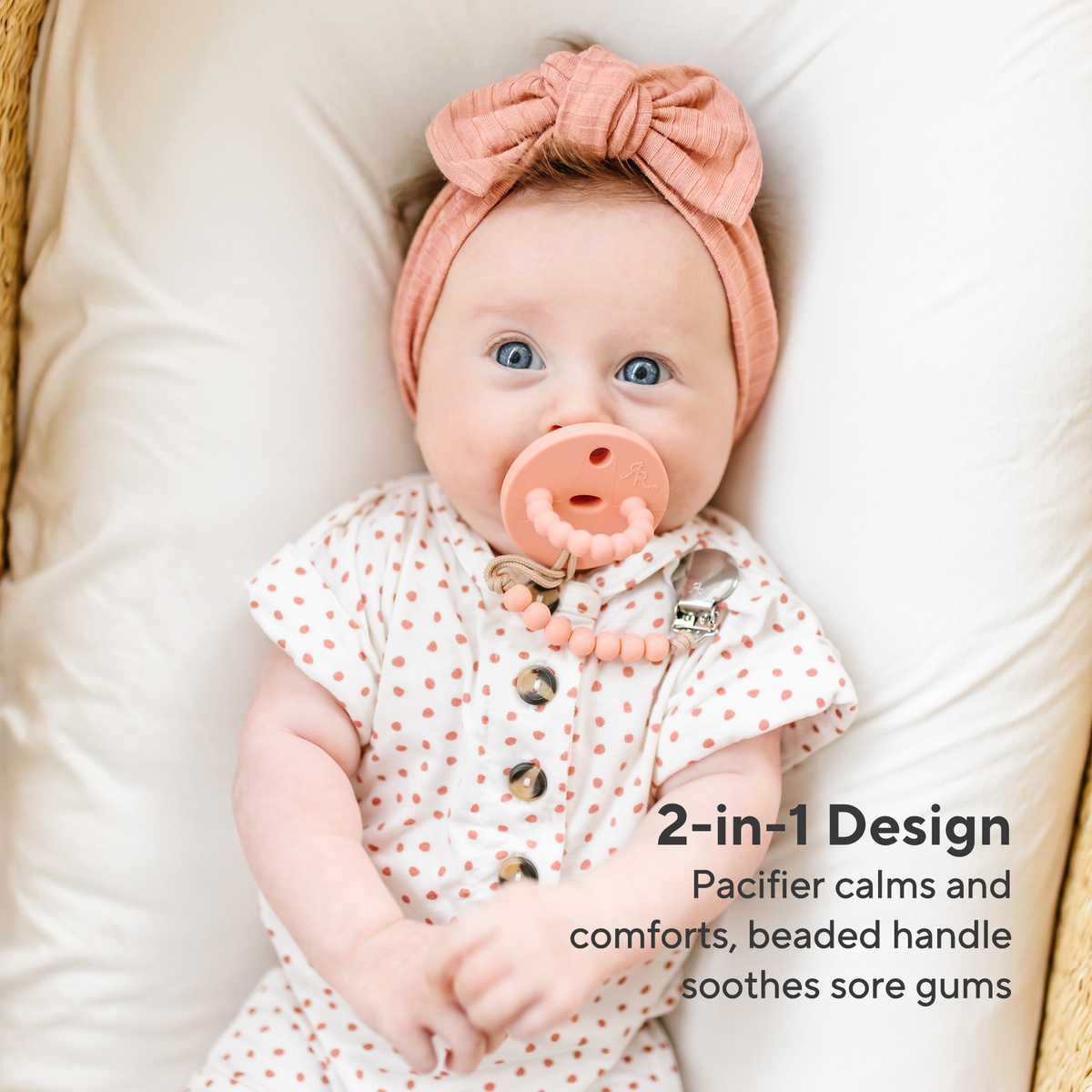 Cutie PAT Slant (0-6m) Pacifier + Teether