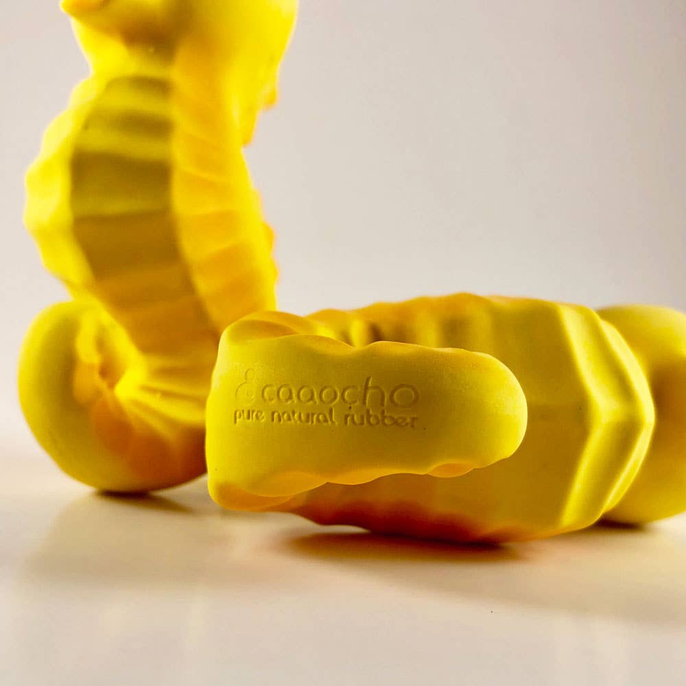 Natural Rubber Seahorse Non-Toxic Bath Toy, Mold-free design