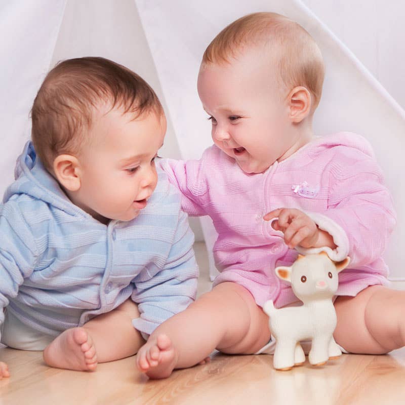 Natural Rubber Teether Goat, Non-Toxic, Mold-free Design