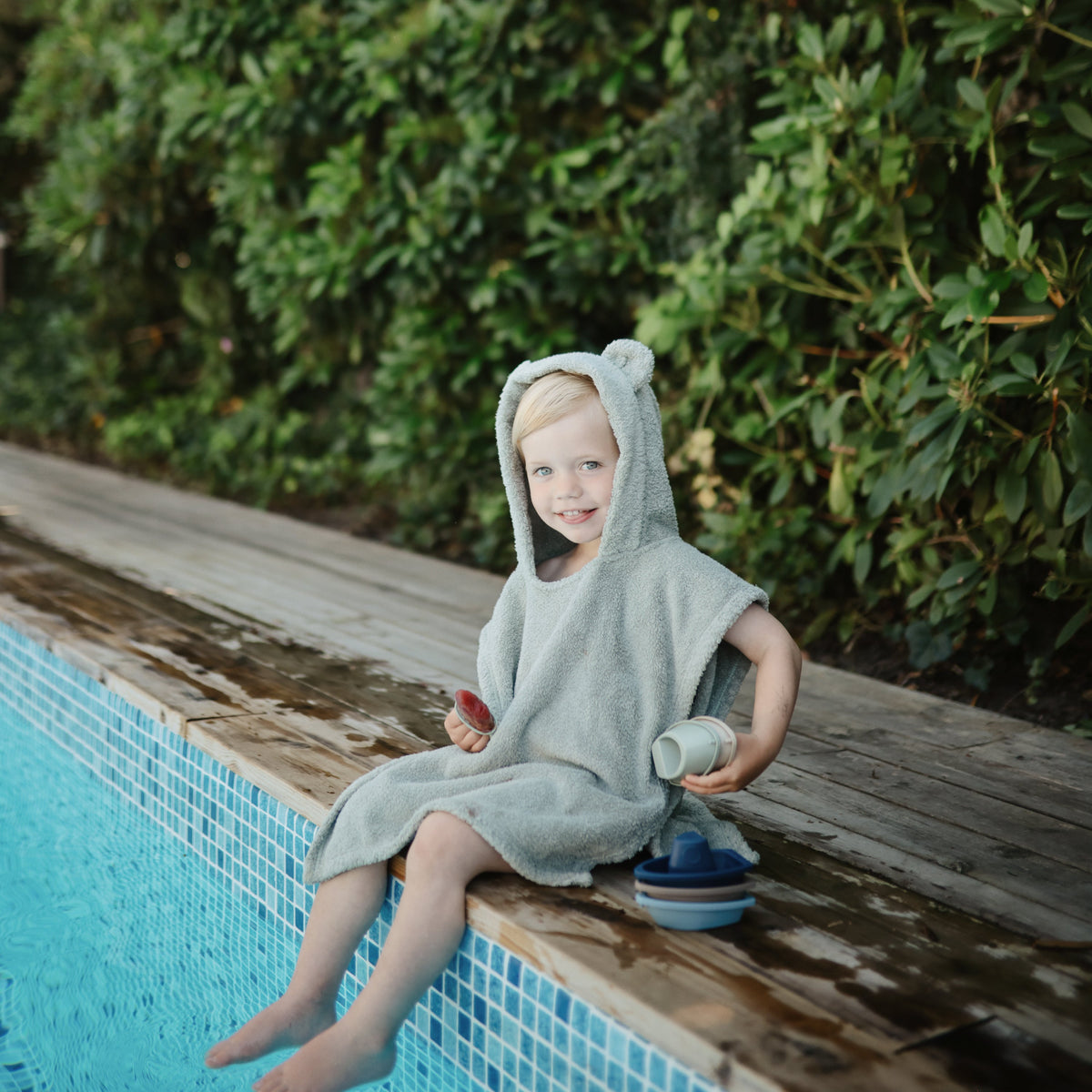 Bear Poncho Towel - Mushie