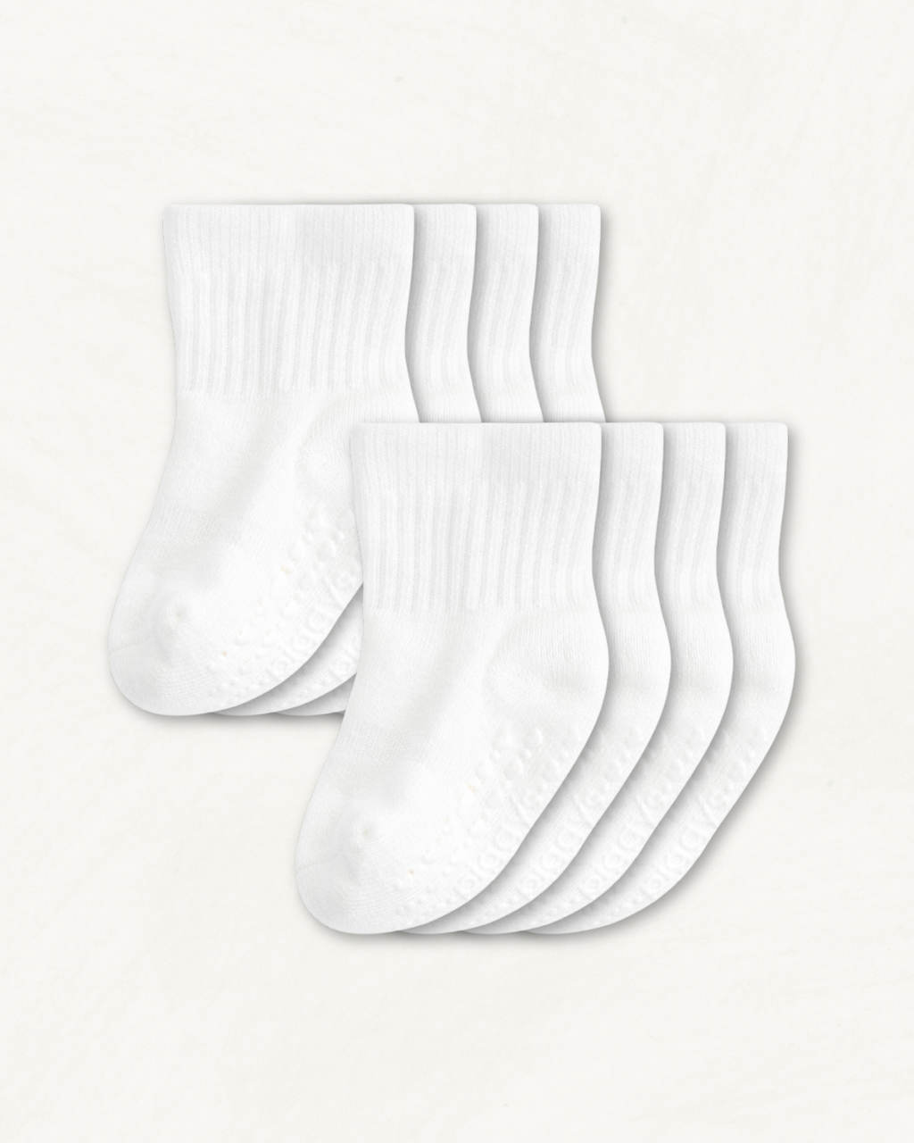 Baby Gripper Crew Socks 4-Pack (6-12 Months)