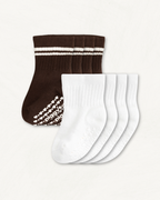 Baby Gripper Crew Socks 4-Pack (6-12 Months)