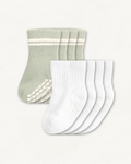 Baby Gripper Crew Socks 4-Pack (3-6 Months)