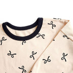 BabyRabbit Black Ribbon Long Sleeve — Toddler Cotton Pajamas & Loungewear Set (12M–5T)