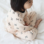 BabyRabbit Black Ribbon Long Sleeve — Toddler Cotton Pajamas & Loungewear Set (12M–5T)