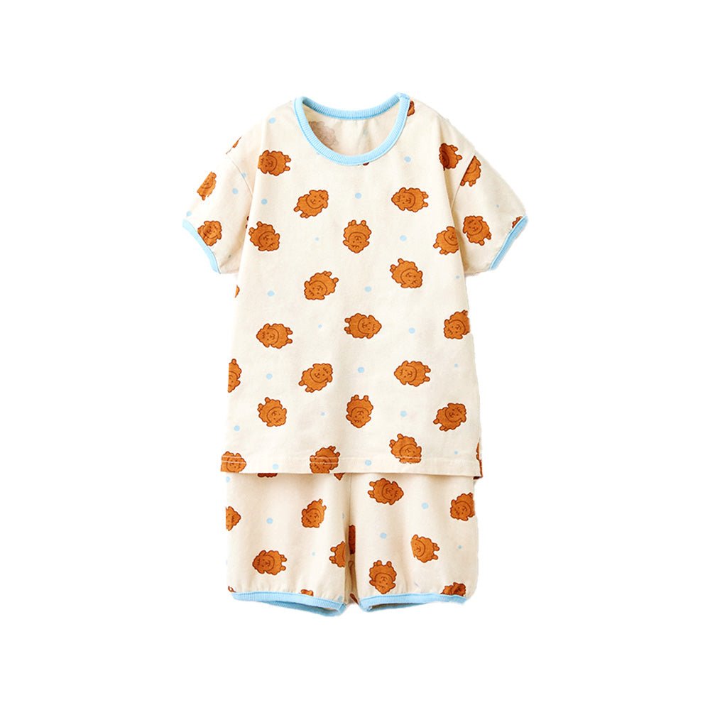 BabyRabbit Brown Poodle Short Sleeve — Toddler Pajamas & Loungewear Set (12-18M–5T)