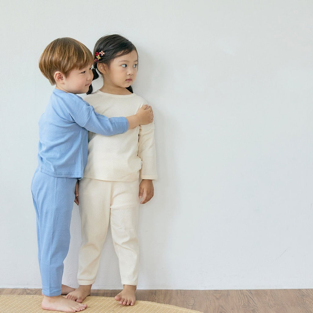 BabyRabbit Comfy Basic Long Sleeve — Toddler Cotton Pajamas & Loungewear Set (12M–3T)