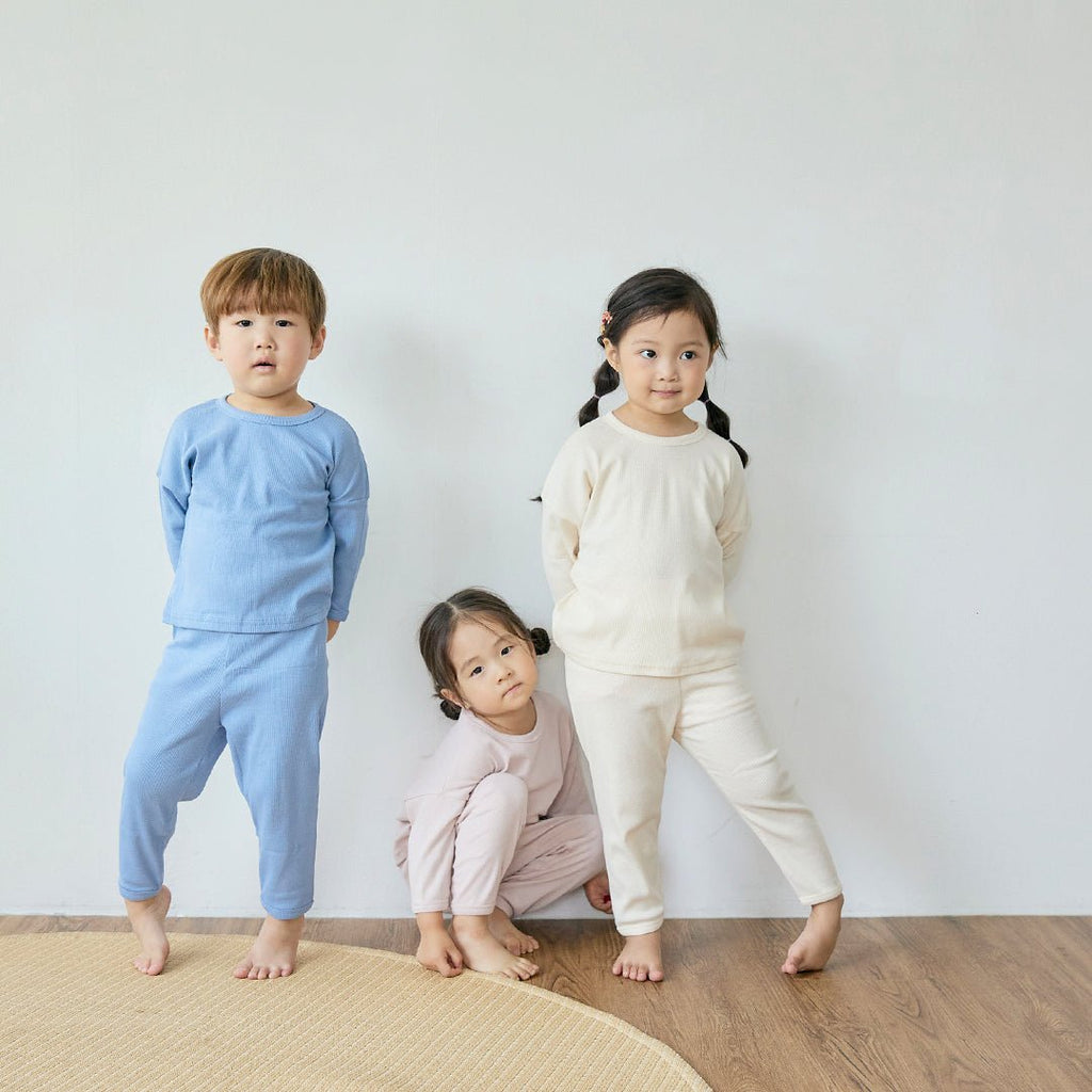 BabyRabbit Comfy Basic Long Sleeve — Toddler Cotton Pajamas & Loungewear Set (12M–3T)