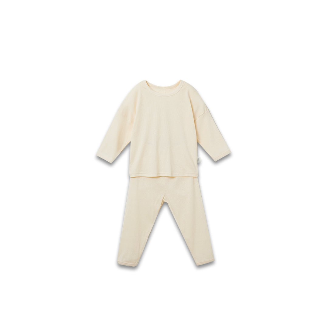 BabyRabbit Comfy Basic Long Sleeve — Toddler Cotton Pajamas & Loungewear Set (12M–3T)