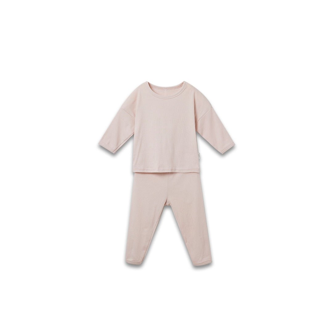 BabyRabbit Comfy Basic Long Sleeve — Toddler Cotton Pajamas & Loungewear Set (12M–3T)