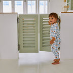 BabyRabbit Deer Checkered Long Sleeve — Toddler Cotton Pajamas & Loungewear Set (12M–5T)