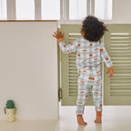 BabyRabbit Deer Checkered Long Sleeve — Toddler Cotton Pajamas & Loungewear Set (12M–5T)