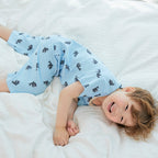BabyRabbit Dolphin Toddler Loungewear Set — Short-Sleeve Top & Crop Pants, 96% Cotton (12M–5T)