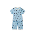 BabyRabbit Dolphin Toddler Loungewear Set — Short-Sleeve Top & Crop Pants, 96% Cotton (12M–5T)