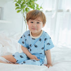 BabyRabbit Dolphin Toddler Loungewear Set — Short-Sleeve Top & Crop Pants, 96% Cotton (12M–5T)