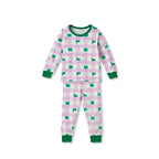 BabyRabbit Frog Checkered Long Sleeve — Toddler Cotton Pajamas & Loungewear Set (12M–5T)