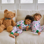 BabyRabbit Frog Checkered Long Sleeve — Toddler Cotton Pajamas & Loungewear Set (12M–5T)