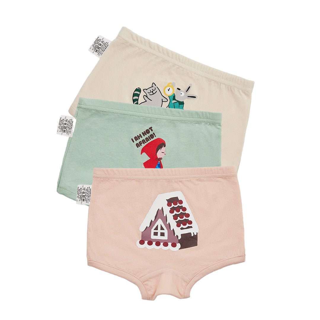 BabyRabbit Girls' Storybook Underwear — Toddler Cotton Underwear Set (2-3T–4-5T)