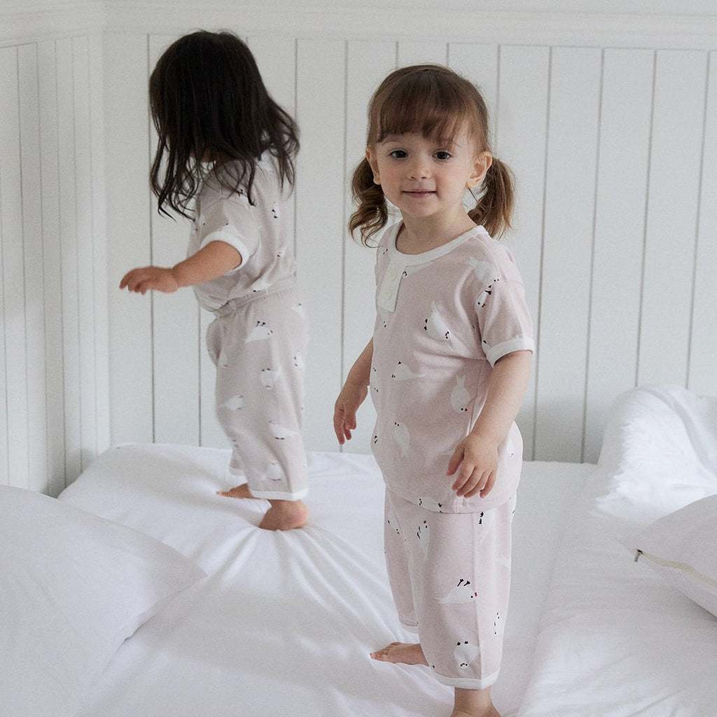 BabyRabbit Little Bird Short Sleeve — Toddler Cotton Pajamas & Loungewear Set (12M–5T)