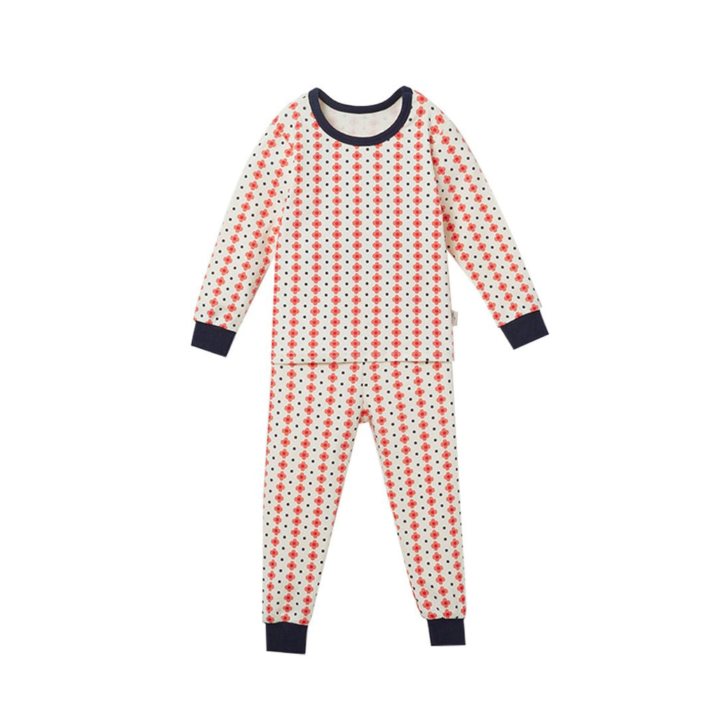 BabyRabbit Lovely Flower Long Sleeve — Toddler Cotton Pajamas & Loungewear Set (12M–3T)