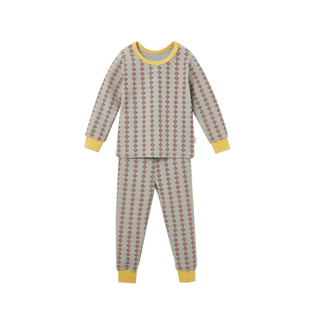 BabyRabbit Lovely Flower Long Sleeve — Toddler Cotton Pajamas & Loungewear Set (12M–3T)