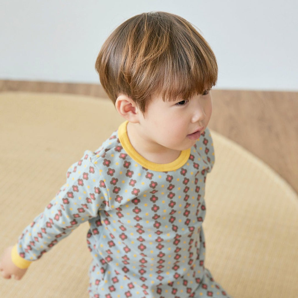 BabyRabbit Lovely Flower Long Sleeve — Toddler Cotton Pajamas & Loungewear Set (12M–3T)