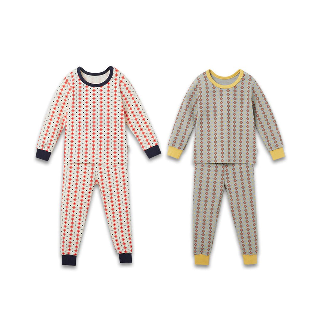 BabyRabbit Lovely Flower Long Sleeve — Toddler Cotton Pajamas & Loungewear Set (12M–3T)