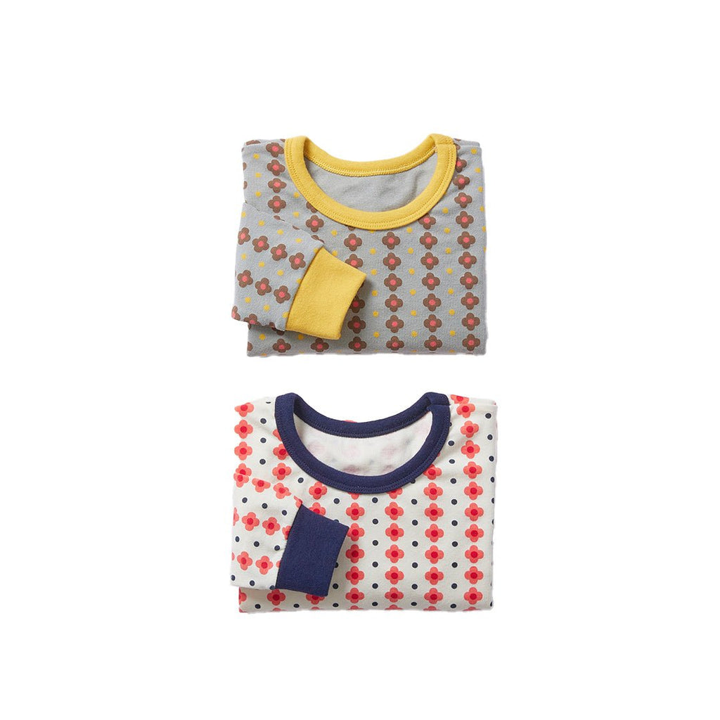 BabyRabbit Lovely Flower Long Sleeve — Toddler Cotton Pajamas & Loungewear Set (12M–3T)