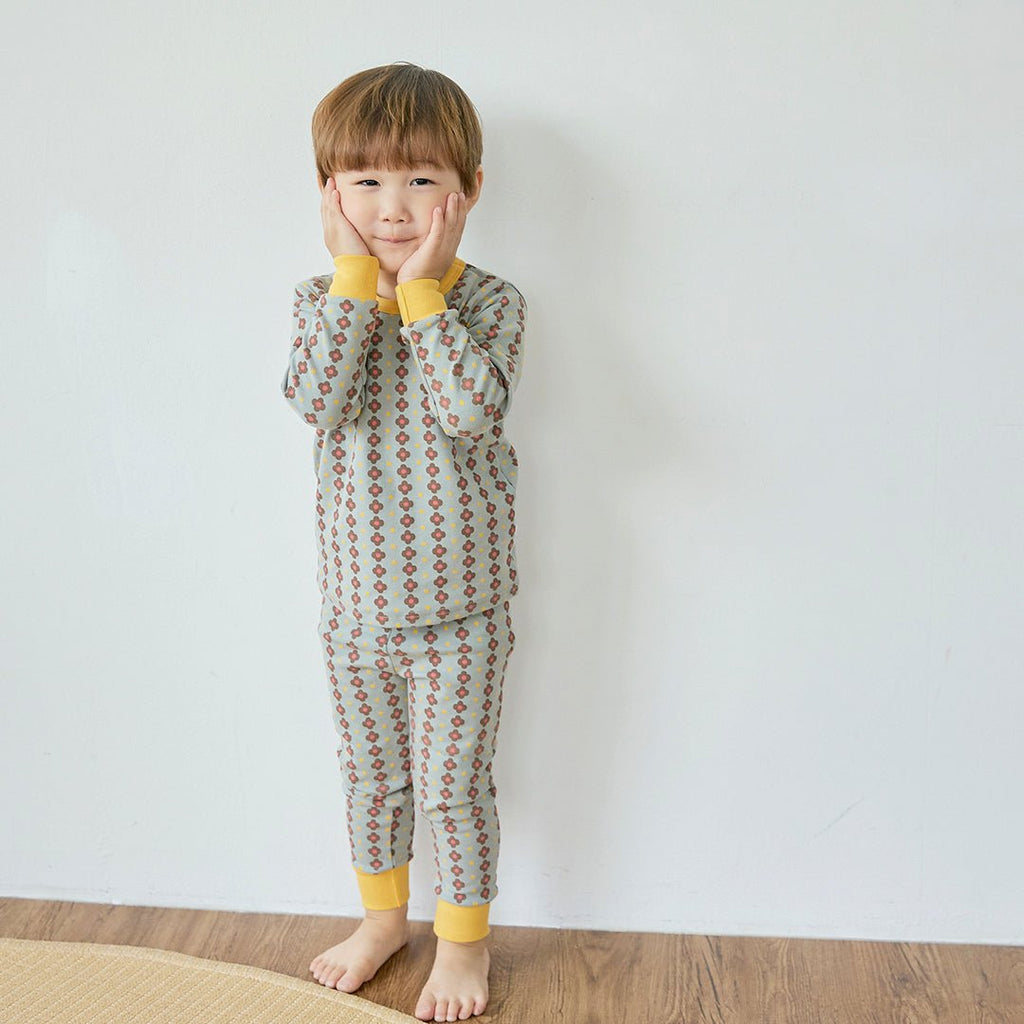 BabyRabbit Lovely Flower Long Sleeve — Toddler Cotton Pajamas & Loungewear Set (12M–3T)