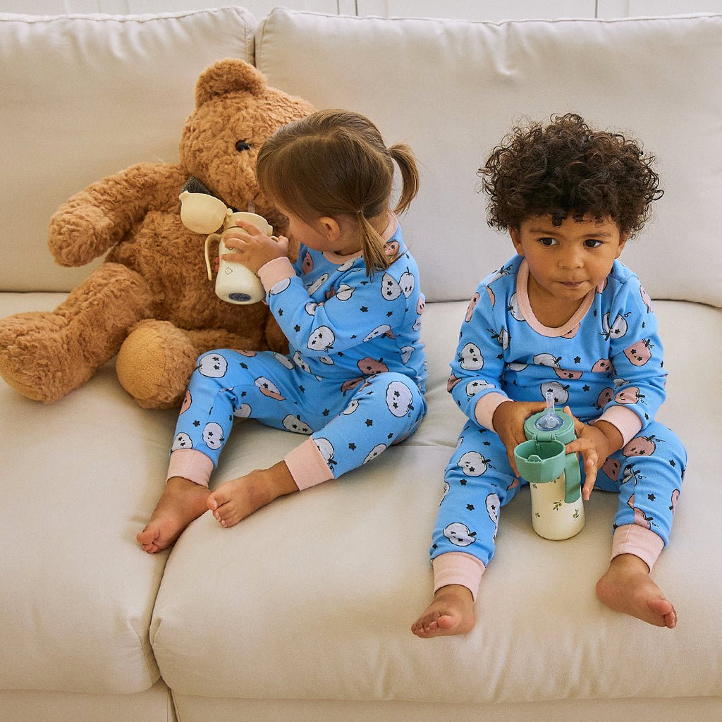 BabyRabbit Pumpkin Star Long Sleeve — Toddler Cotton Pajamas & Loungewear Set (12M–5T)