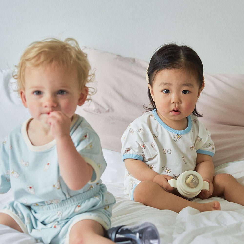 BabyRabbit Rabbit Short Sleeve — Toddler Cotton Pajamas & Loungewear Set (12M–5T)