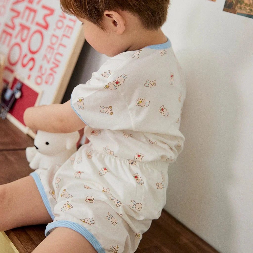BabyRabbit Rabbit Short Sleeve — Toddler Cotton Pajamas & Loungewear Set (12M–5T)