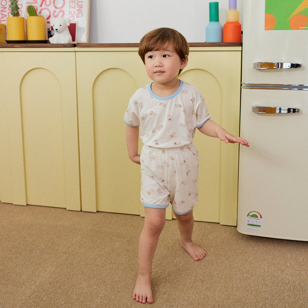 BabyRabbit Rabbit Short Sleeve — Toddler Cotton Pajamas & Loungewear Set (12M–5T)