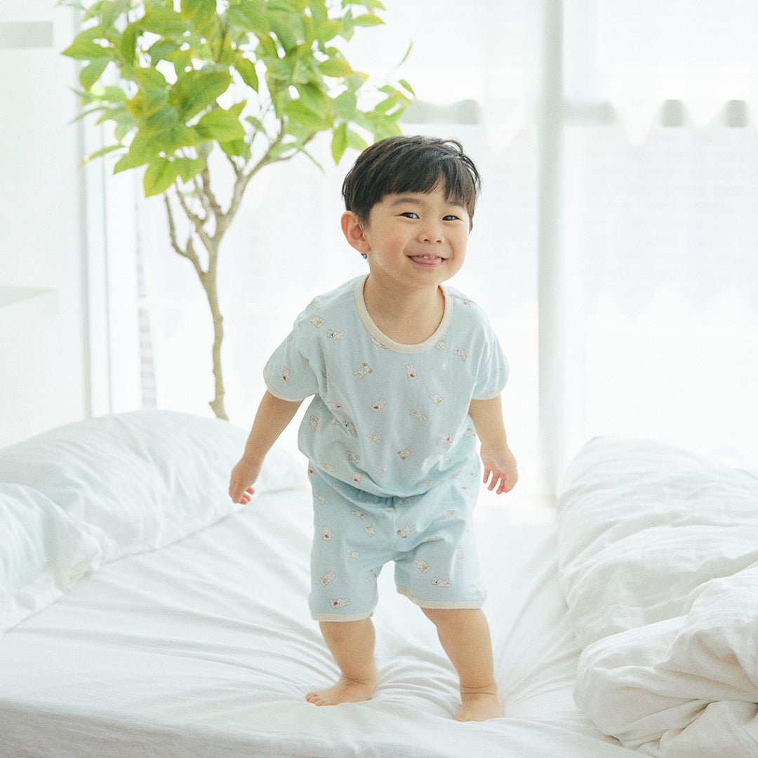 BabyRabbit Rabbit Short Sleeve — Toddler Cotton Pajamas & Loungewear Set (12M–5T)