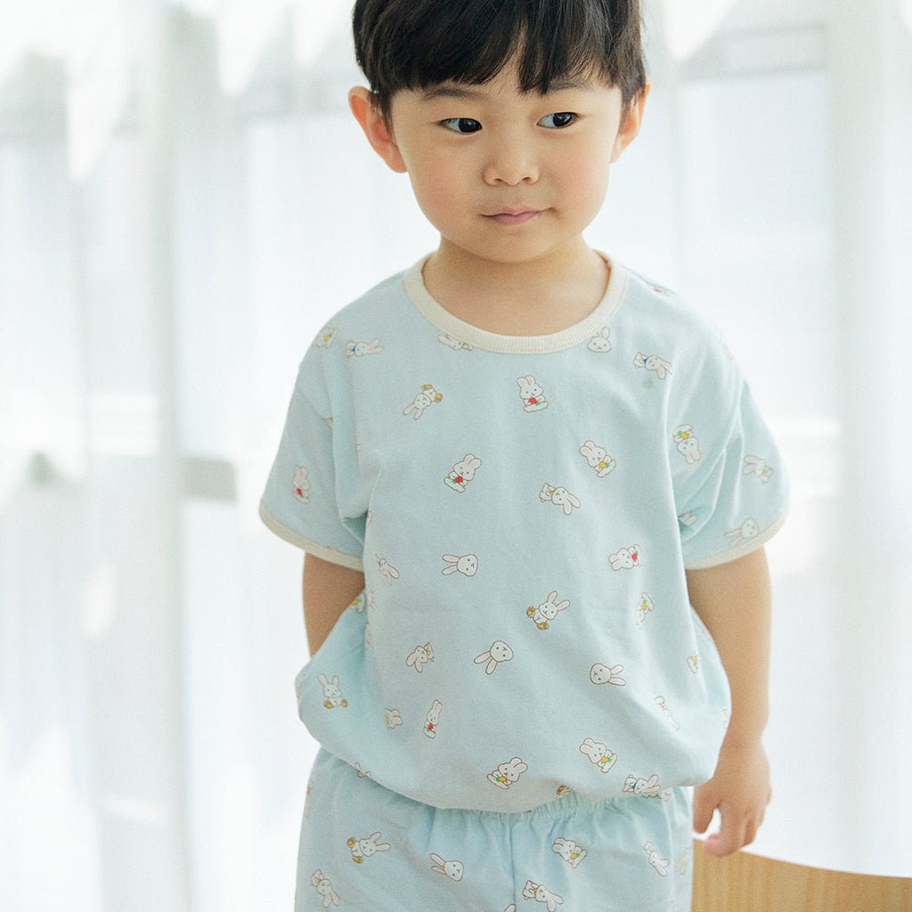 BabyRabbit Rabbit Short Sleeve — Toddler Cotton Pajamas & Loungewear Set (12M–5T)