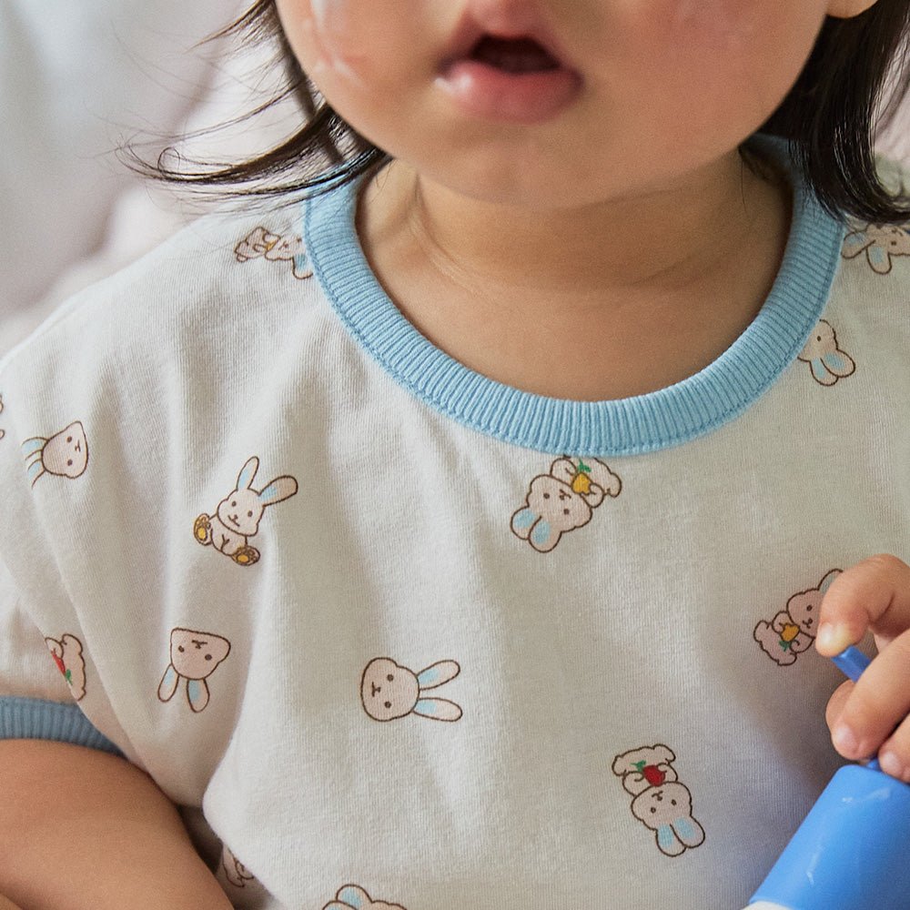 BabyRabbit Rabbit Short Sleeve — Toddler Cotton Pajamas & Loungewear Set (12M–5T)