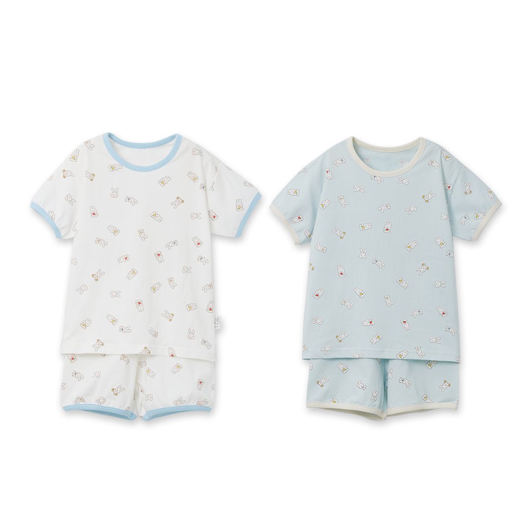 BabyRabbit Rabbit Short Sleeve — Toddler Cotton Pajamas & Loungewear Set (12M–5T)