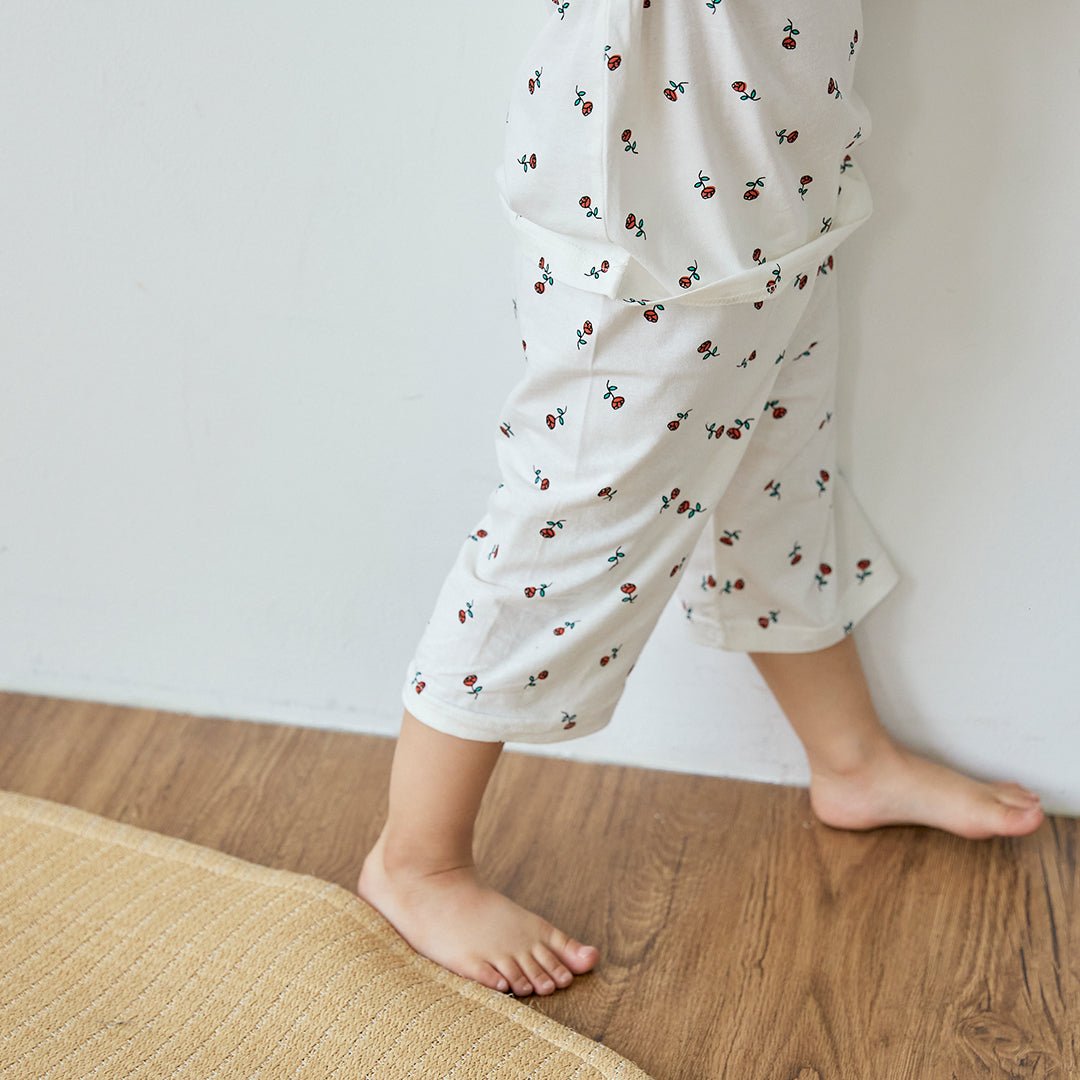 BabyRabbit Rose Short Sleeve — Toddler Cotton Pajamas & Loungewear Set (12M–3T)