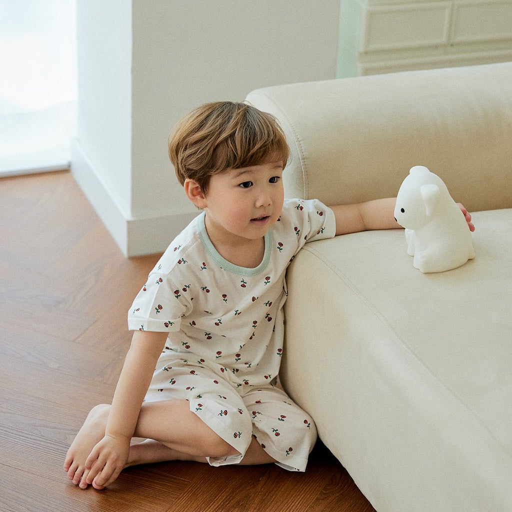 BabyRabbit Rose Short Sleeve — Toddler Cotton Pajamas & Loungewear Set (12M–3T)
