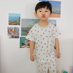 BabyRabbit Rose Short Sleeve — Toddler Cotton Pajamas & Loungewear Set (12M–3T)