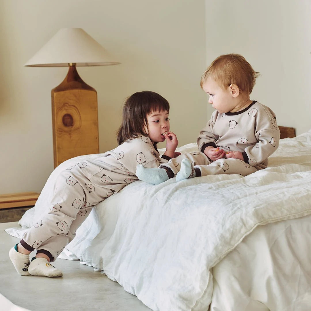 BabyRabbit Teddy BaeBae Long Sleeve Relaxed — Toddler Cotton Pajamas & Loungewear Set (12M–5T)