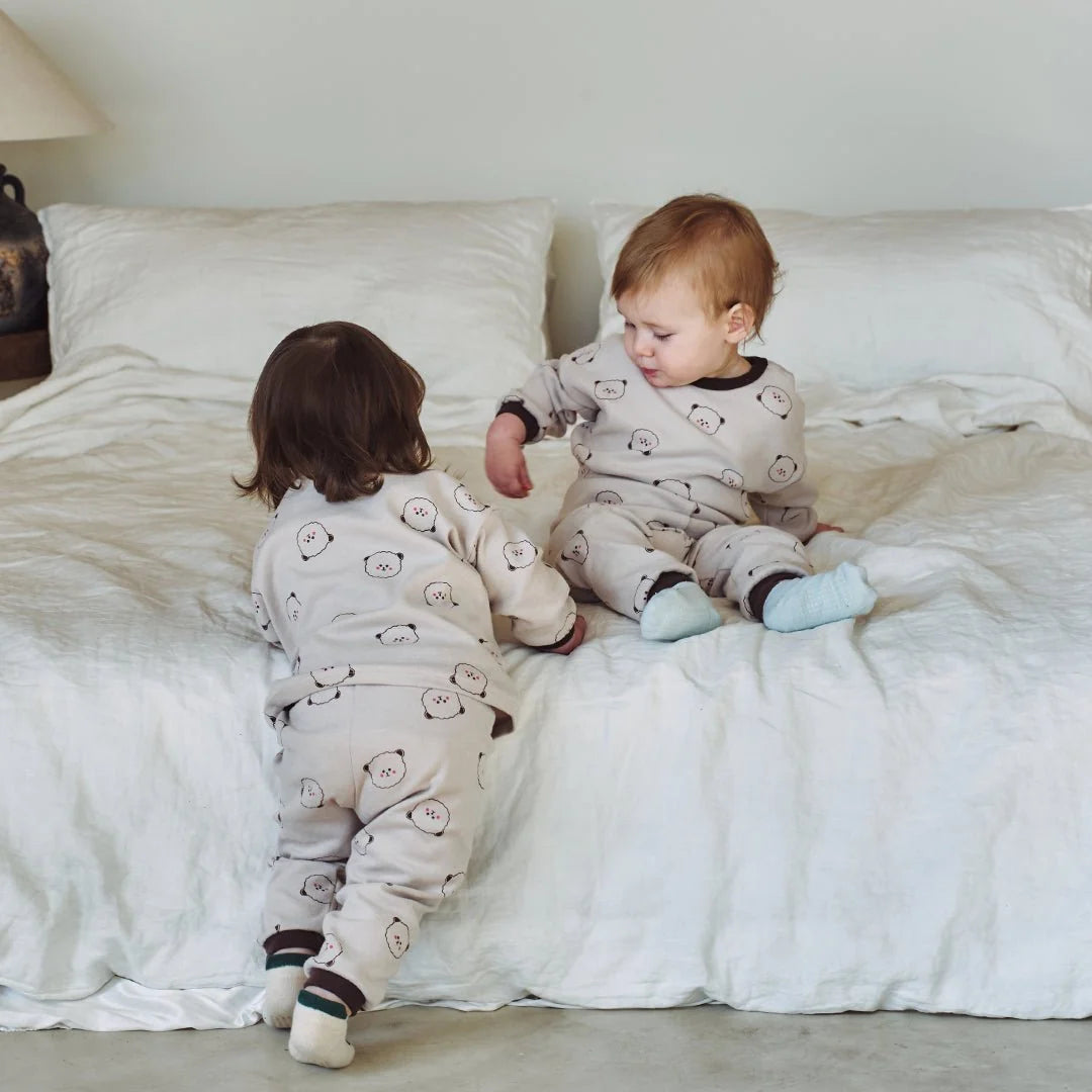 BabyRabbit Teddy BaeBae Long Sleeve Relaxed — Toddler Cotton Pajamas & Loungewear Set (12M–5T)