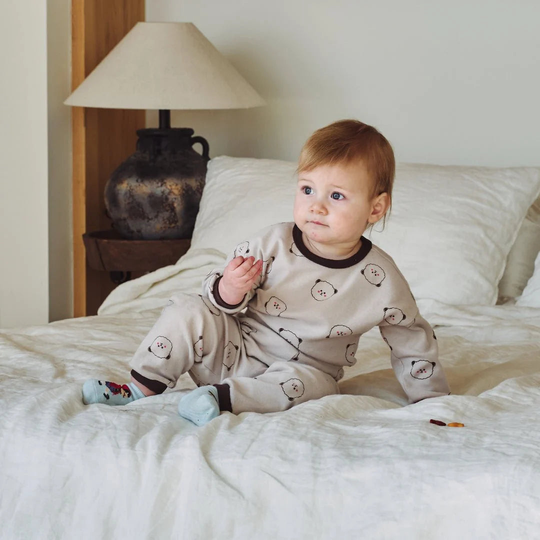 BabyRabbit Teddy BaeBae Long Sleeve Relaxed — Toddler Cotton Pajamas & Loungewear Set (12M–5T)