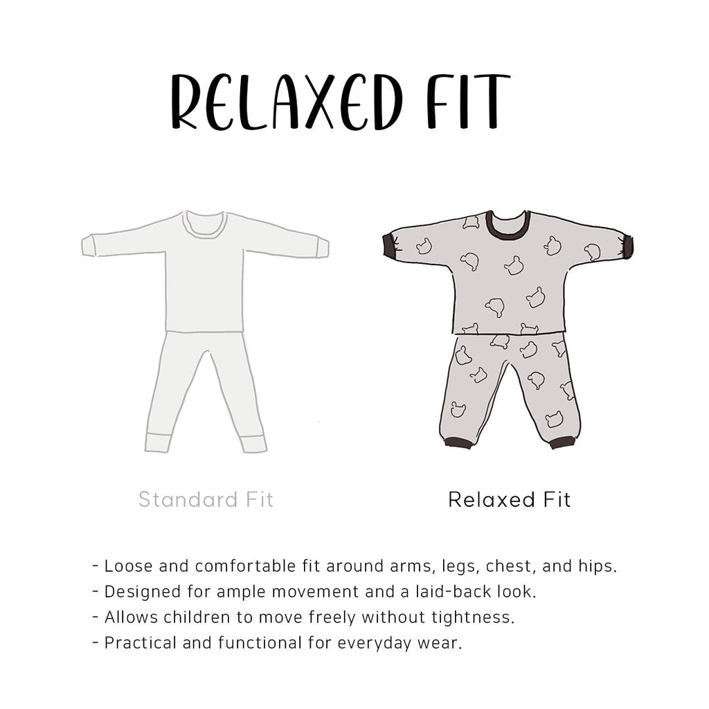 BabyRabbit Teddy BaeBae Long Sleeve Relaxed — Toddler Cotton Pajamas & Loungewear Set (12M–5T)